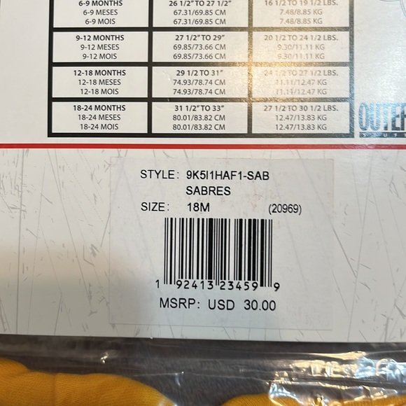 3 piece NHL Buffalo Sabres - Picture 4 of 5